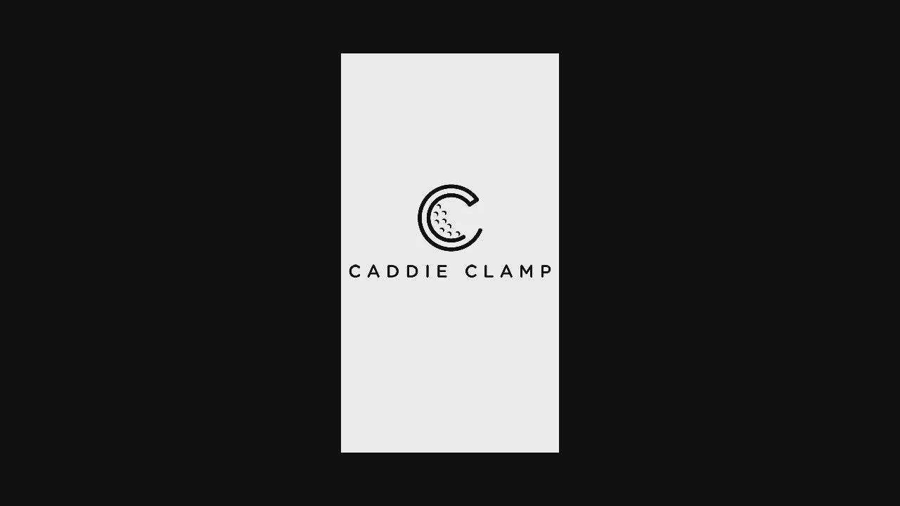 Load video: Caddie Clamp Golf Accessory - Stop losing your gear